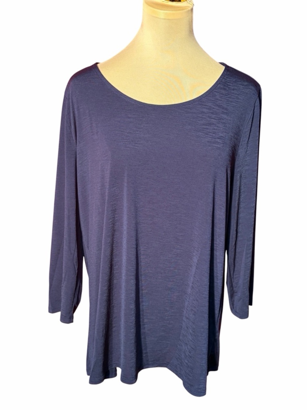 Dear Scarlett Navy Scoop Neck Long Sleeve Tee Women’s Large